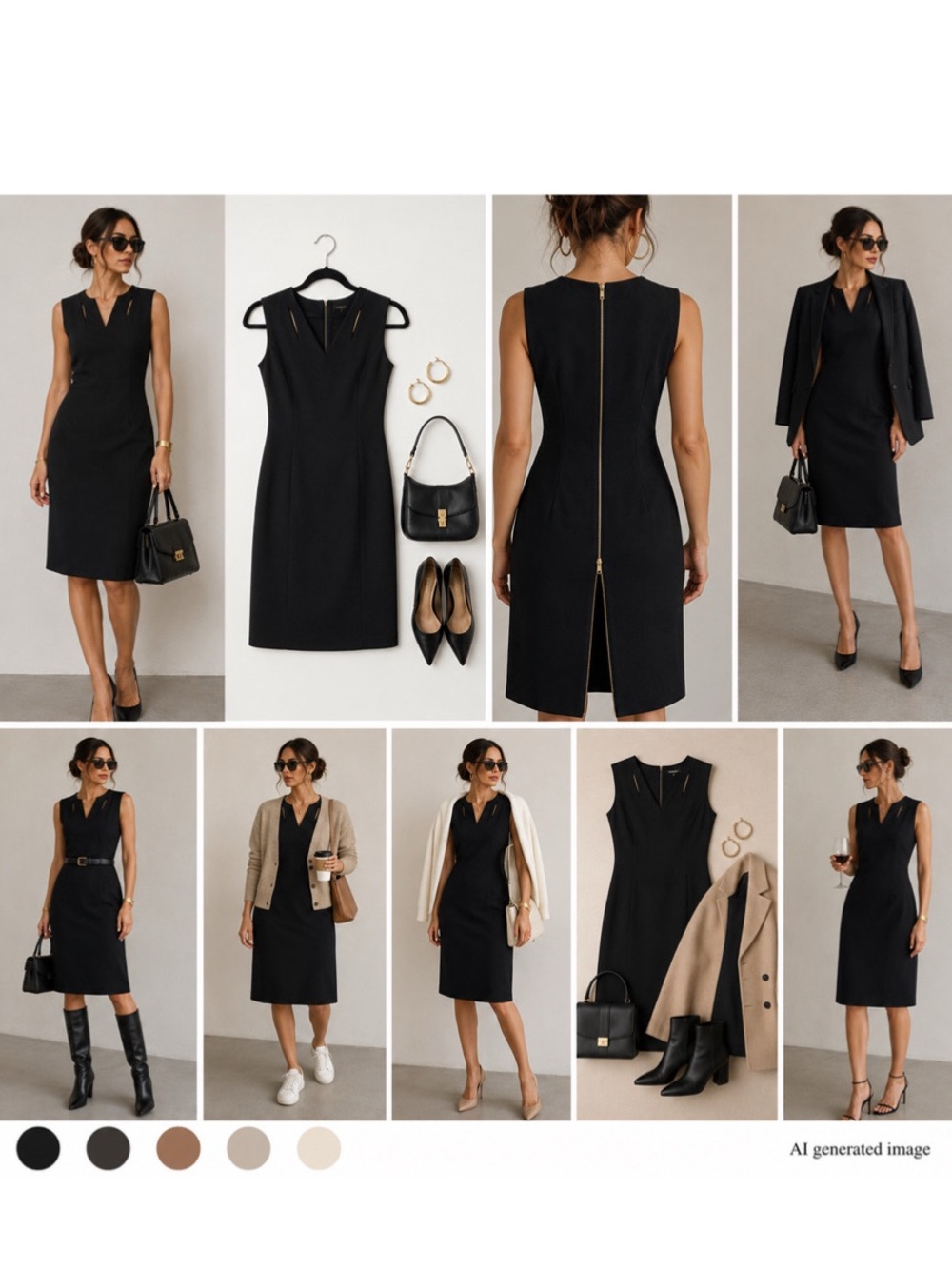 Calvin Klein Black Sleeveless Dress - Picture 5 of 5